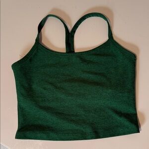 Beyond Yoga Forest Green Strappy Crop Top